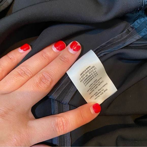 Aritzia Wilfred Free Satin Long Black Trench Blazer Size XXS - Picture 8 of 8